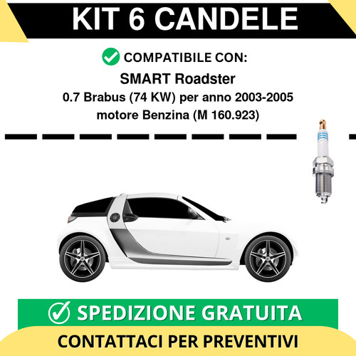 Kit candele per smart - kit, 6