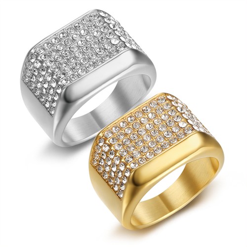 Anello uomo rettangolare - anello,