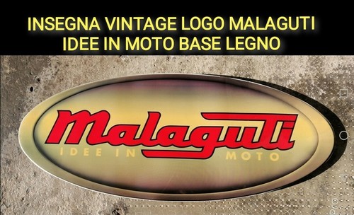 Insegna vintage logo malaguti - insegna,