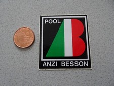 ADESIVO STICKER VINTAGE kleber pool anzi besson