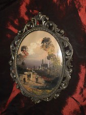 Cargnel Lucio (1903-1998) Olio su tela ovale cm.23x18 ca.  - Originale -