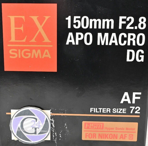 Sigma 150mm hsm apo - sigma, f/2.8
