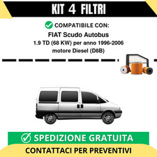 Kit 4 Filtri Tagliando per