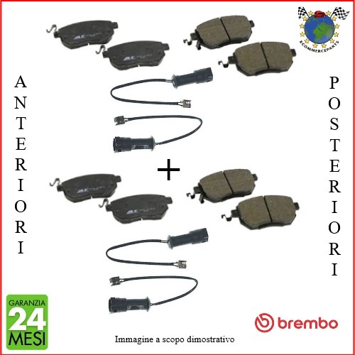 Kit pastiglie freno ant post - kit, ant+post