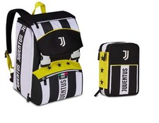 JUVENTUS zaino e astuccio kit scuola Seven elementari medie calcio bianconeri
