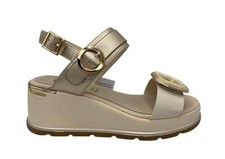 Keys Donna Sandali K9670 zeppa Crema Platino