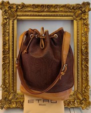 ETRO SECCHIELLO BUKET Paisley Jacquard e Pelle VINTAGE