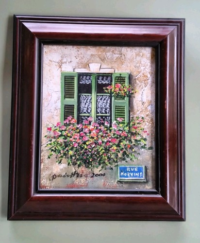 óleo ventana montmartre - Óleo,