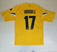 7437/6 ERREA PESCARA MAGLIETTA MAGLIA GARA 11/12 THIRD GIALLA 17 IMMOBILE TG L