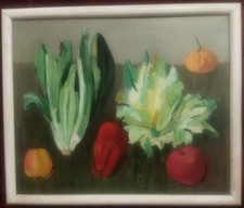 QUADRO OLIO / TELA - FERNANDO TROSO (LECCE 1910- ROMA 1990) - 1952  NATURA MORTA