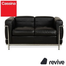 Cassina LC 2 Pelle Divano Nero