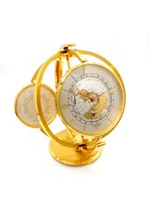 Orologio da tavolo Imexal Marshall Fields & Co ora mondiale, sveglia, stazione meteo, girevole