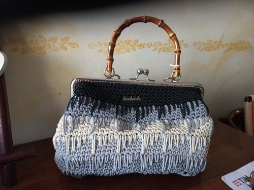 Borsa fatta mano uncinetto - fatta,