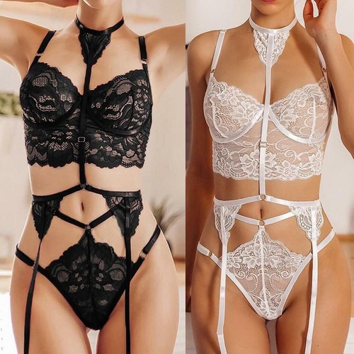 Set slip reggiseno sexy donna