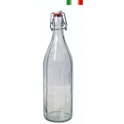 Bottiglia costolata vetro - bottiglia,