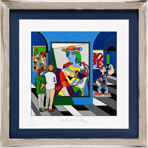 Ugo nespolo serigrafia the - nespolo,