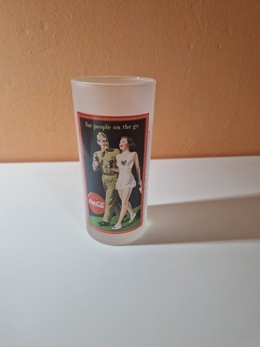 Bicchiere coca cola satinato - bicchiere, coca-cola