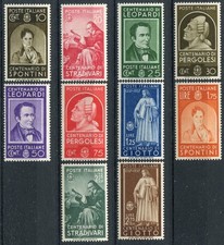 REGNO D'ITALIA 1937 UOMINI ILLUSTRI SERIE COMPLETA MNH** CAT. S91