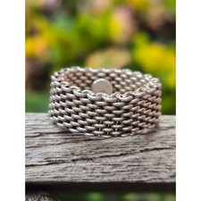 Anello vintage a rete in