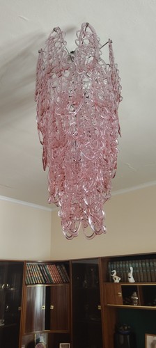 Lampadario cascata vetro - lampadario,