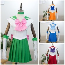 Costume cosplay uniforme maniche corte Sailor Moon Giove Nettuno Marte 5 colori