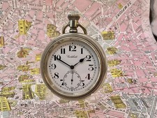 Cortebert Calibro 534 . Stile Ferrovia . Cassa a vite . Metallo . OROLOGIO TASCA