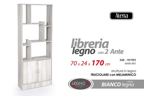Libreria salvaspazio scaffale - libreria,