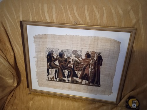 Quadro papiro egizio con - papiro,