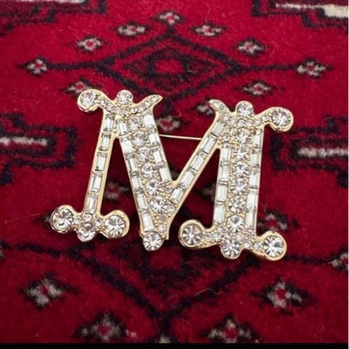 Spilla cristallo logo - spilla, maxmara