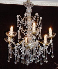 LAMPADARIO CRISTALLO MURANO