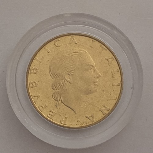 Moneta 200lire fondo specchio - moneta,
