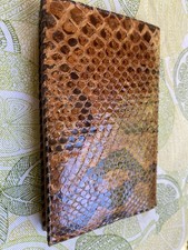 Portafoglio da Uomo In Vero Pitone - Marrone