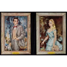 2 locandine 34X48 cm L'ALBERO DELLA VITA montegomery clift eva marie saint B145