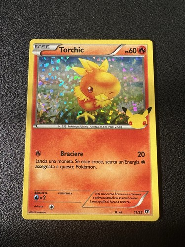 Torchic holo stamped - 11/25,