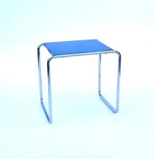 Raro tavolo B9 blu Marcel Breuer Thonet anni '30. Contrassegnato!