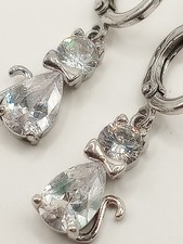 Orecchini donna pendenti gatto