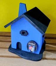 Salvadanaio in legno Pisa artigianato casetta personalizzabile collezione