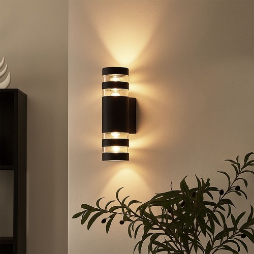 Lampada parete nera - up, down