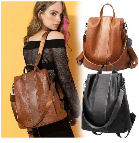 Zaino donna antifurto pu - zaino, in