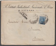 052 - VICENZA - R.ISTITUTO INDUSTRIALE NAZ. A. ROSSI - AFFRANCATURA X L' ESTERO