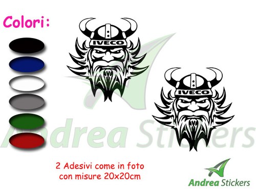 Adesivi iveco barbaro pezzi - adesivi,