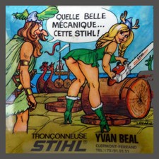 Insegna metallo motosega Stihl