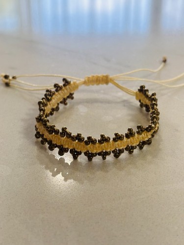 Bracciale macramè fatto - macramè, a