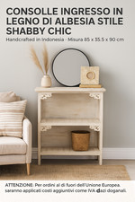 Consolle ingresso shabby chic