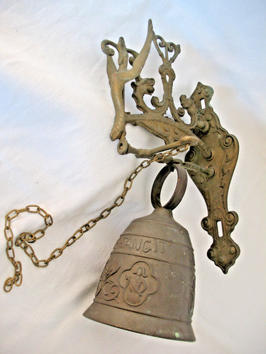 Antique cast brass monastery - cast,