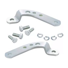 COPPIA PIASTRA PORTA SPECCHI DX+SX CROMATA PER VESPA SPECCHIETTO DESTRO+SINISTRO