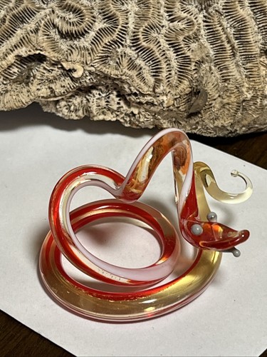 Scultura serpente vetro - scultura, in