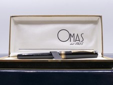 Penna a sfera/Ballpoint Omas Gentleman Black vintage full set