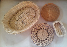 4 Cestini Vimini per il Pane