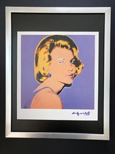 Andy Warhol | Stampa vintage 1984 ritratto di signora firmata | montata e incorniciata